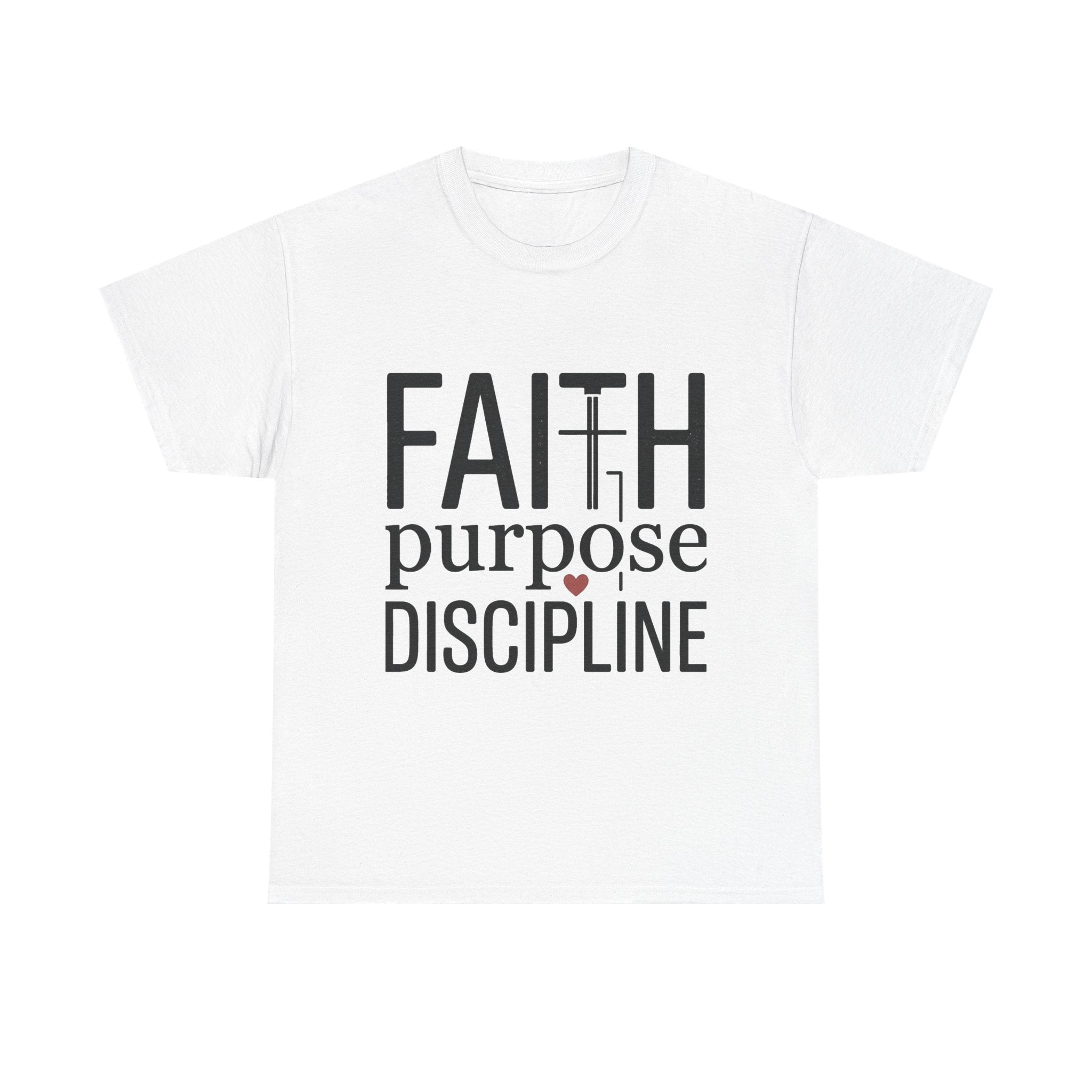 Faith Purpose Discipline T-Shirt — Christian Inspirational Tee | Woman
