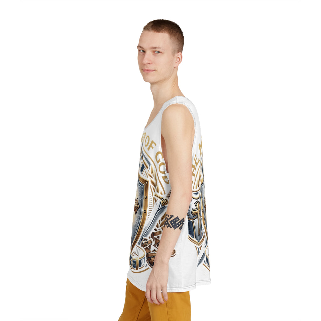 Men's Tank - 'The Armor of God' Christian Shield Graphic Tank Top