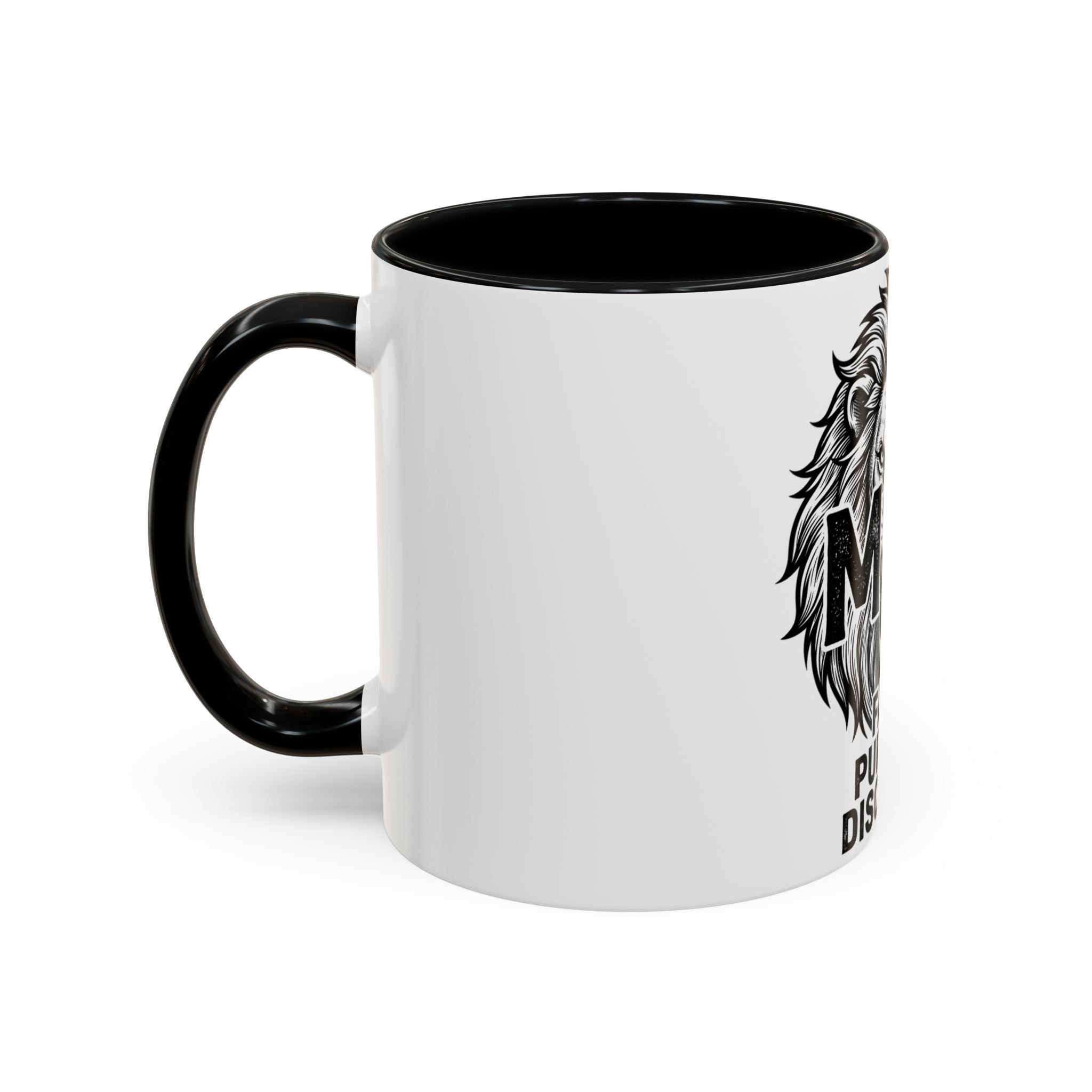 Lion Coffee Mug - Faith Purpose Discipline Inspirational Accent Mug (11/15oz)