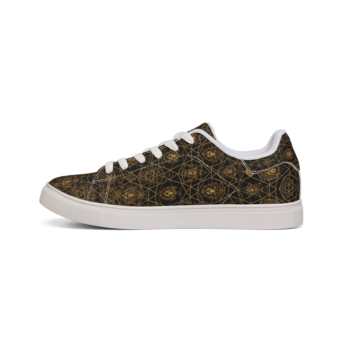 Men's Bold  Lion luxuries low top sneakers