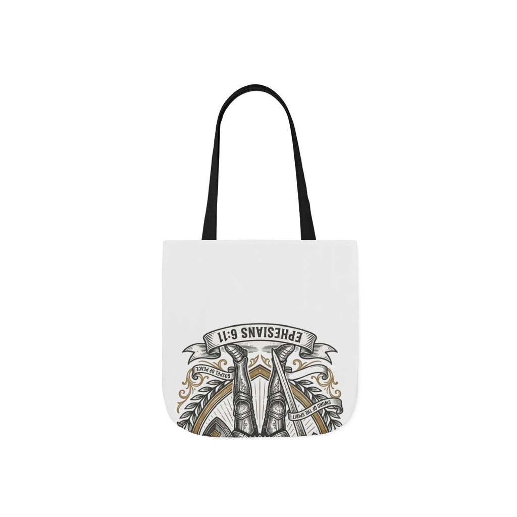 Canvas Tote - "The Full Armor of God" Knight Christian Tote Bag