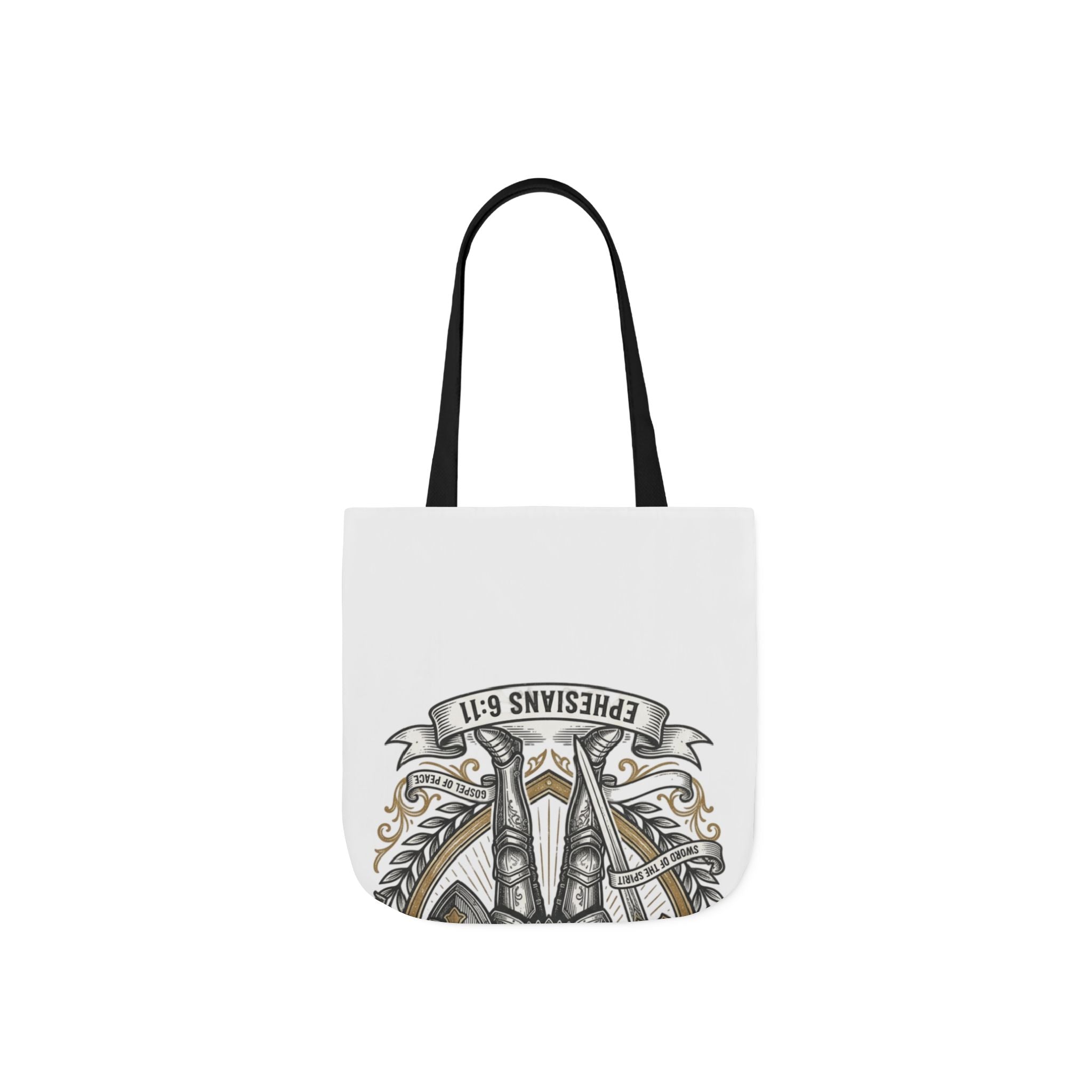 Canvas Tote - "The Full Armor of God" Knight Christian Tote Bag