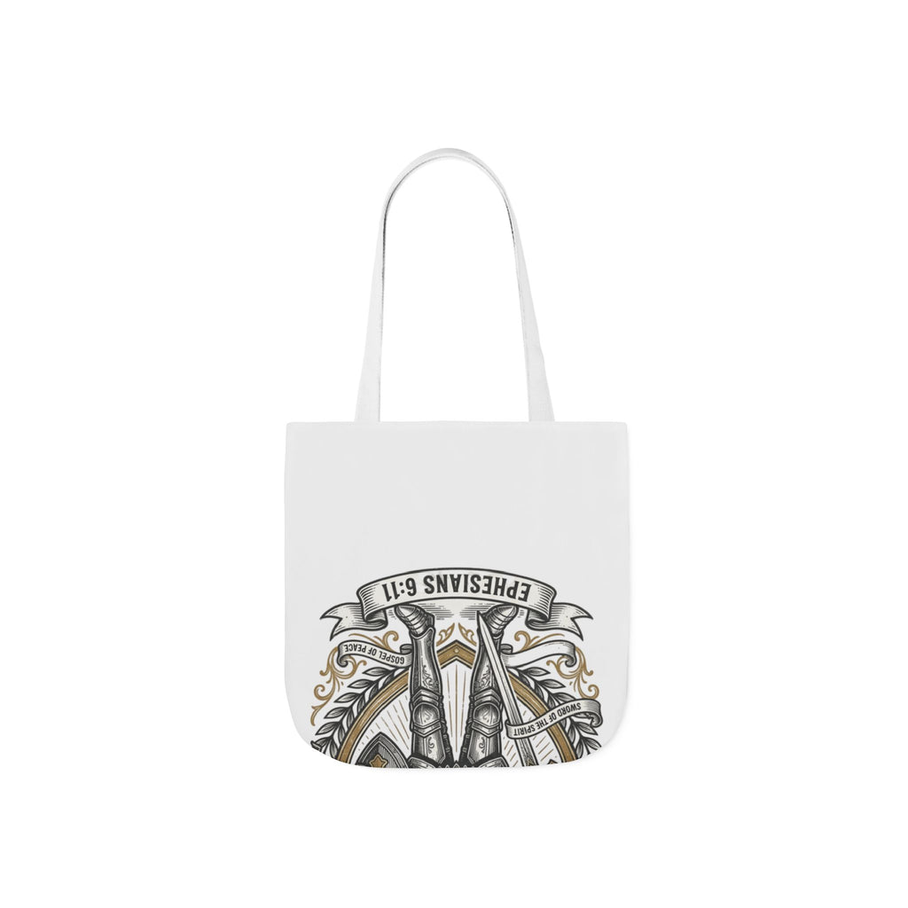 Canvas Tote - "The Full Armor of God" Knight Christian Tote Bag
