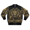 Legacy Forged Lion Bomber Jacket — Regal Gold Crest Streetwear LegacyForged™