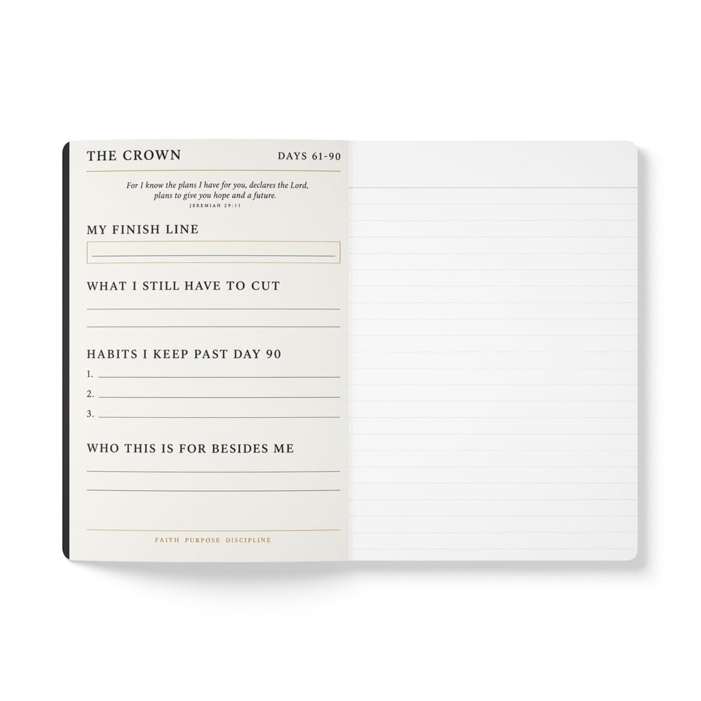 Purpose Planner Softcover Journal — 'Ninety Days, One Action a Day' Goal Planner LegacyForged™
