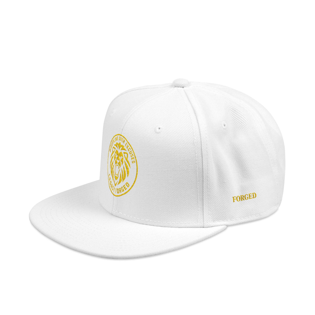 Embroidered Lion Crest Snapback Hat