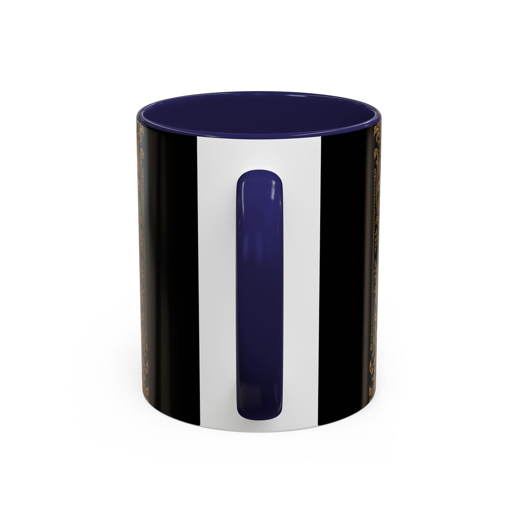 Train Like a King Coffee Mug — Lion Crown Motivational Black Tea Mug (11/15oz)