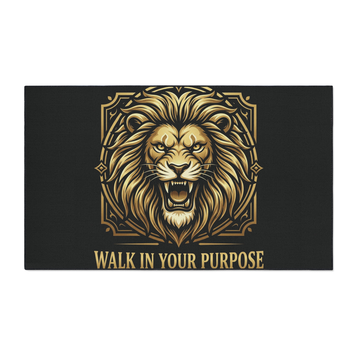 Lion 'Walk In Your Purpose' Heavy Duty Floor Mat