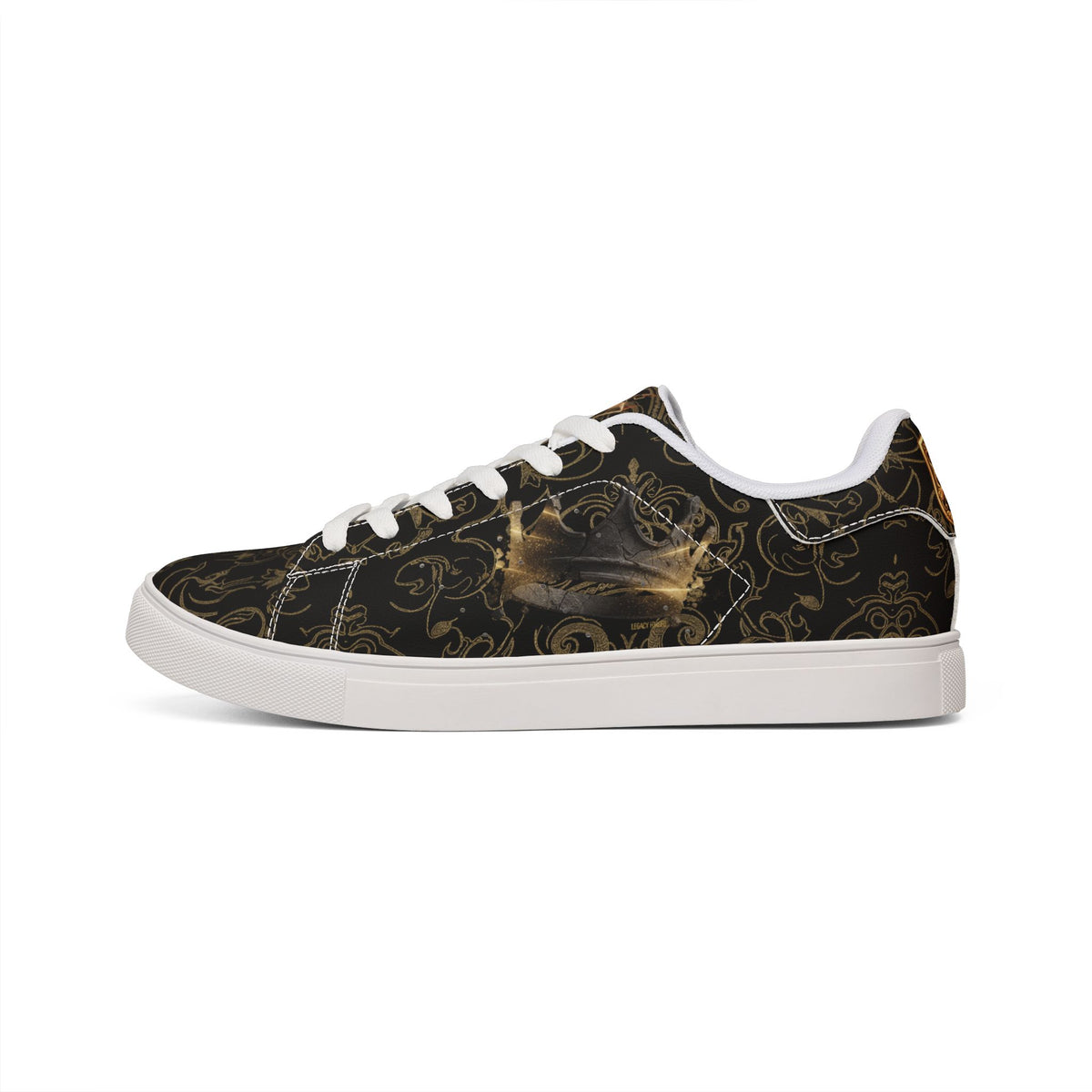 Walk Your Path Low-Tops — Dark Baroque Leather Sneakers LegacyForged™