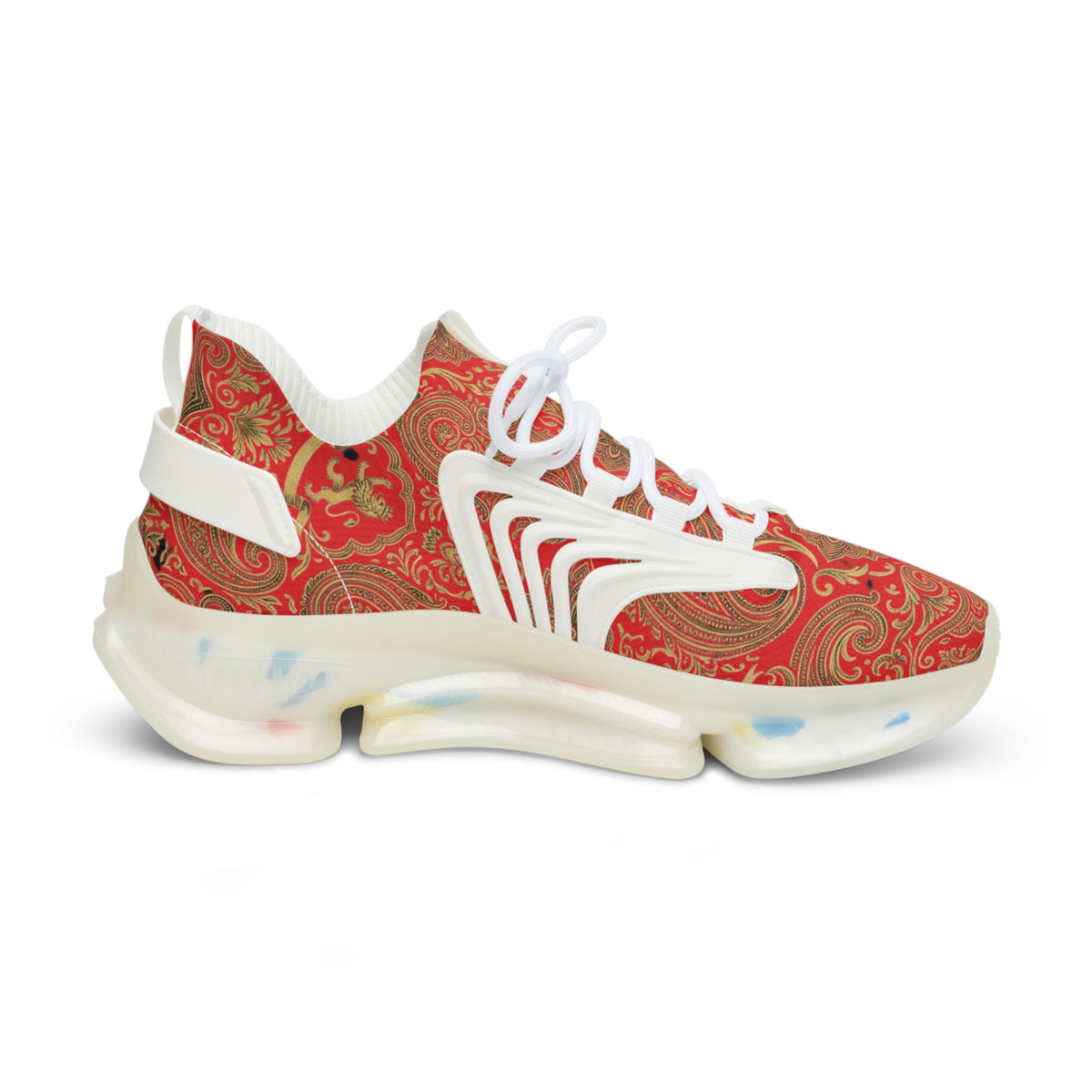 Forged Heritage — Baroque Paisley Mesh Sneakers