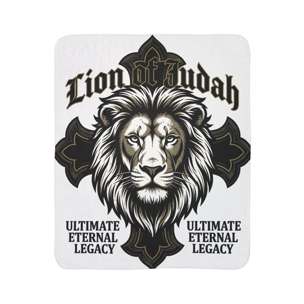 Lion of Judah Fleece Sherpa Blanket — Ultimate Eternal Legacy