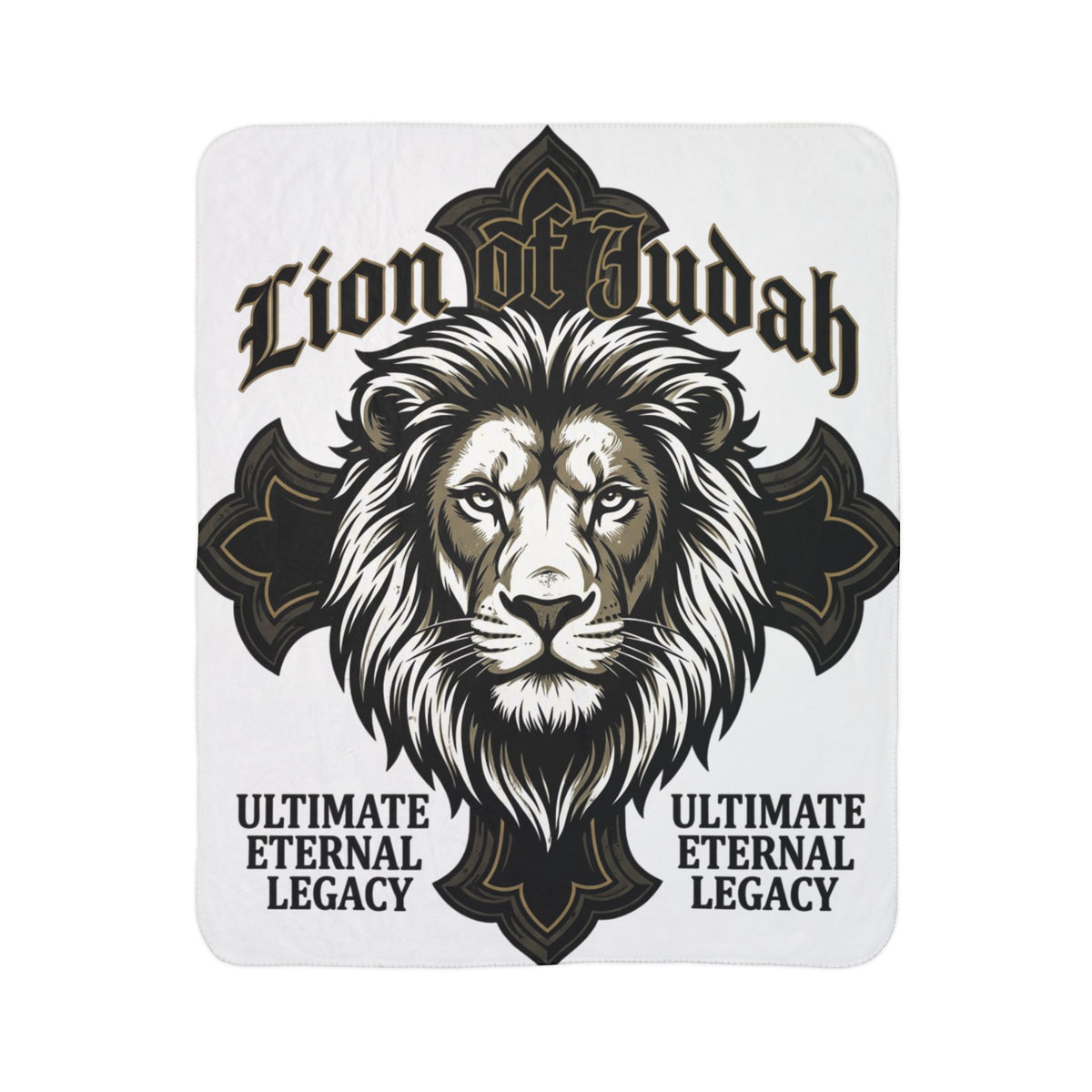 Lion of Judah Fleece Sherpa Blanket — Ultimate Eternal Legacy