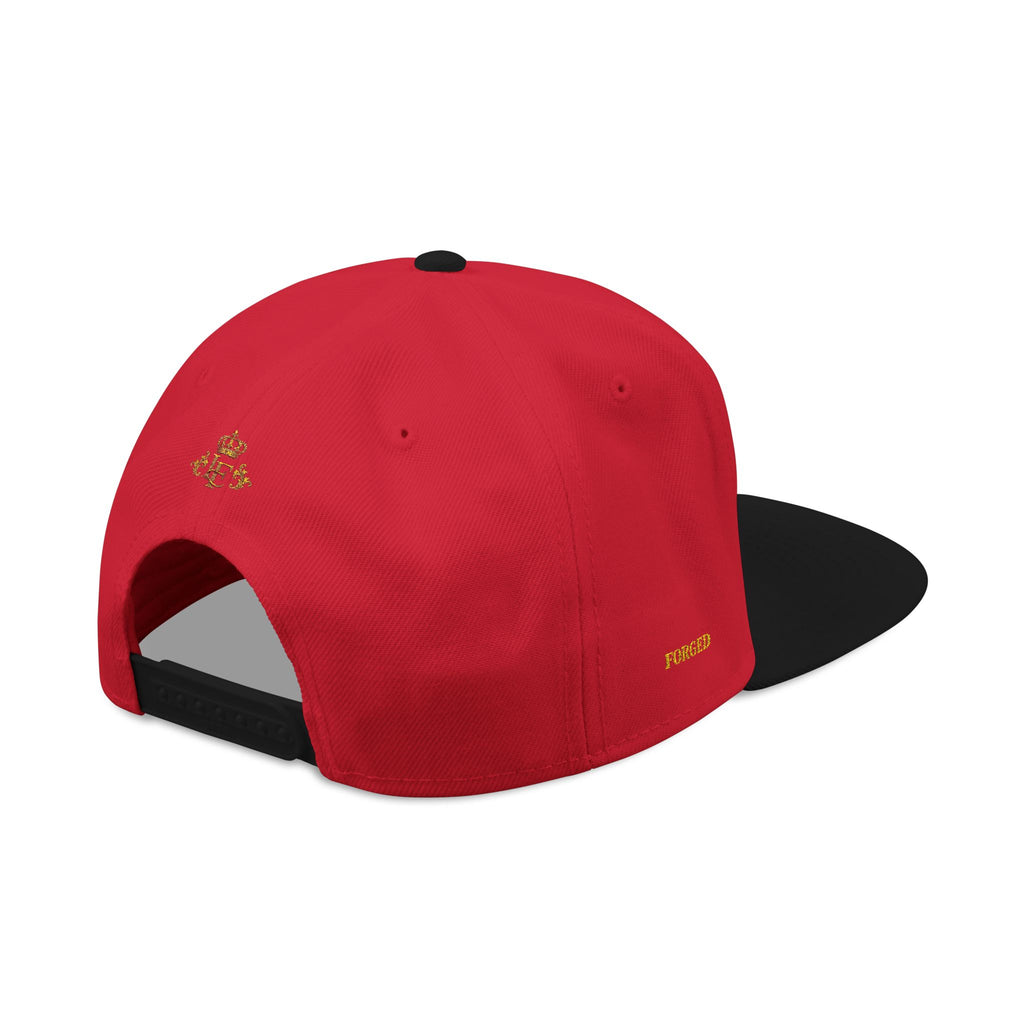 Embroidered Lion Crest Snapback Hat