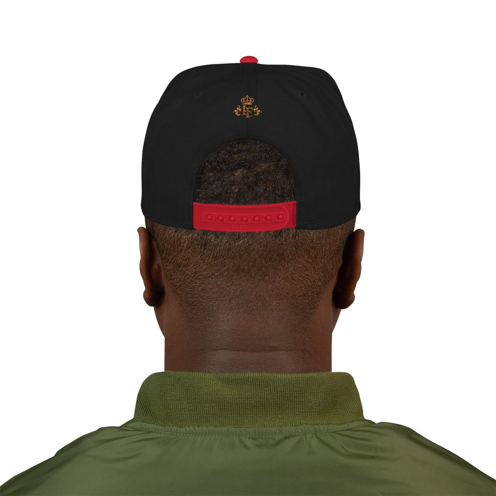 Embroidered Lion Crest Snapback Hat