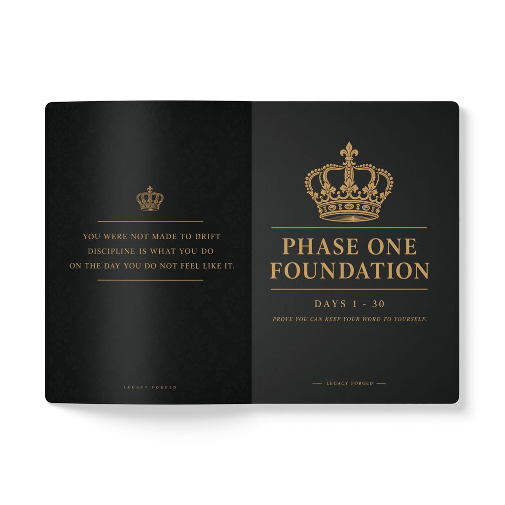 Purpose Planner Softcover Journal — 'Ninety Days, One Action a Day' Goal Planner LegacyForged™