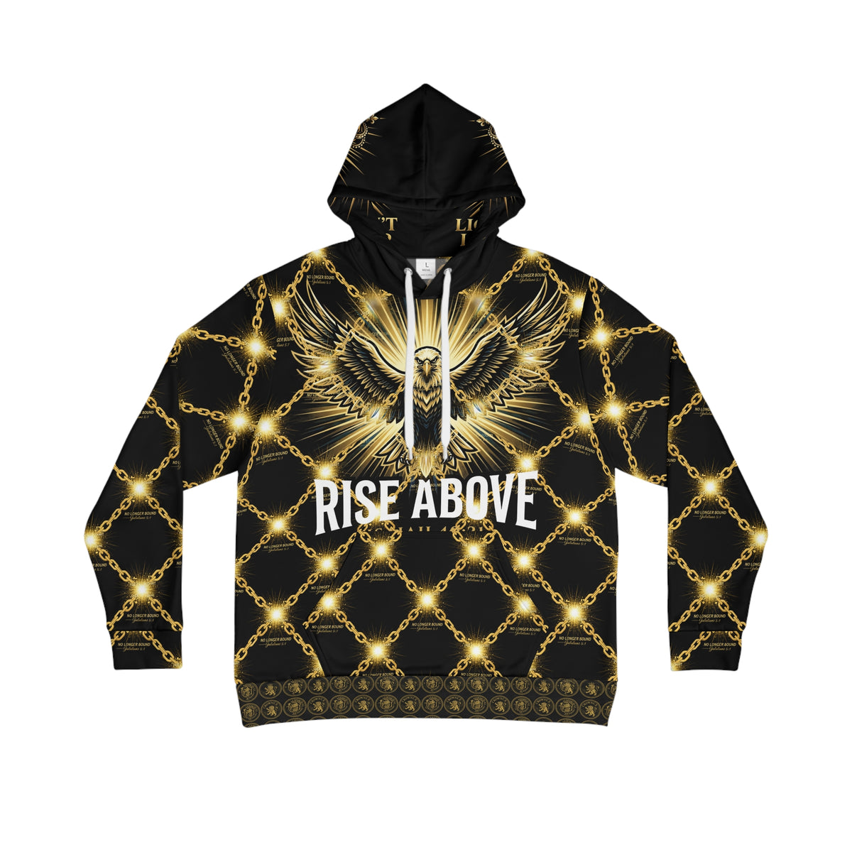 Forged in the Fire Hoodie — Eagle Spirit Faith Pullover LegacyForged™