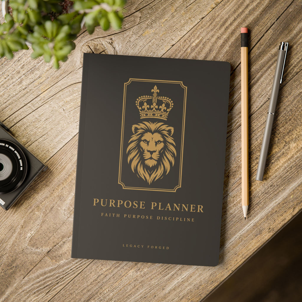 Purpose Planner Softcover Journal — 'Ninety Days, One Action a Day' Goal Planner LegacyForged™