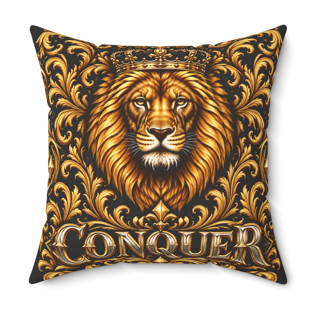 Conquer Lion Decorative Pillow