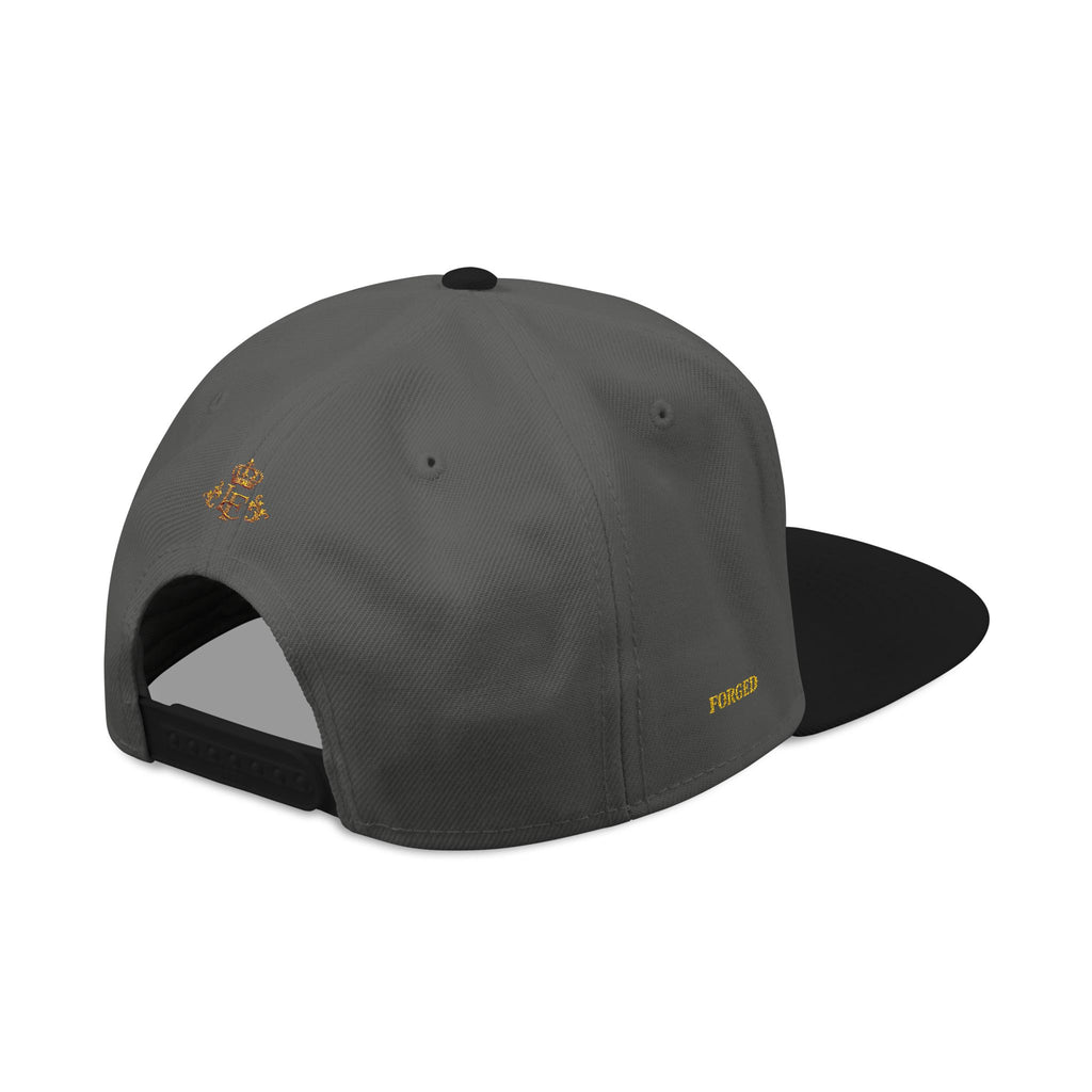 Embroidered Lion Crest Snapback Hat