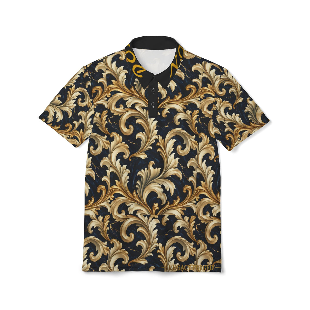 Dominion Baroque Gold Scroll Polo