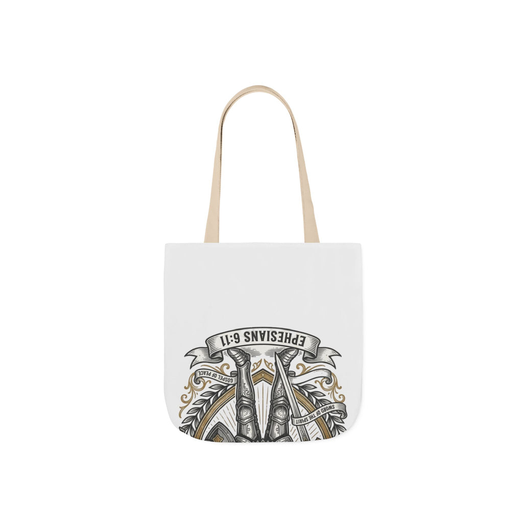 Canvas Tote - "The Full Armor of God" Knight Christian Tote Bag