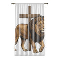 Lion of Judah Window Curtain — Bold Faith-Inspired Home Décor