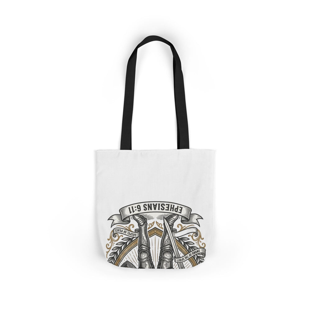 Canvas Tote - "The Full Armor of God" Knight Christian Tote Bag