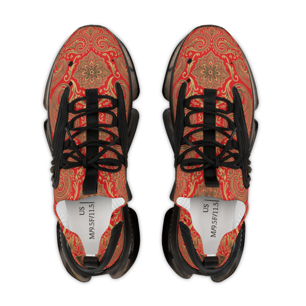 Forged Heritage — Baroque Paisley Mesh Sneakers