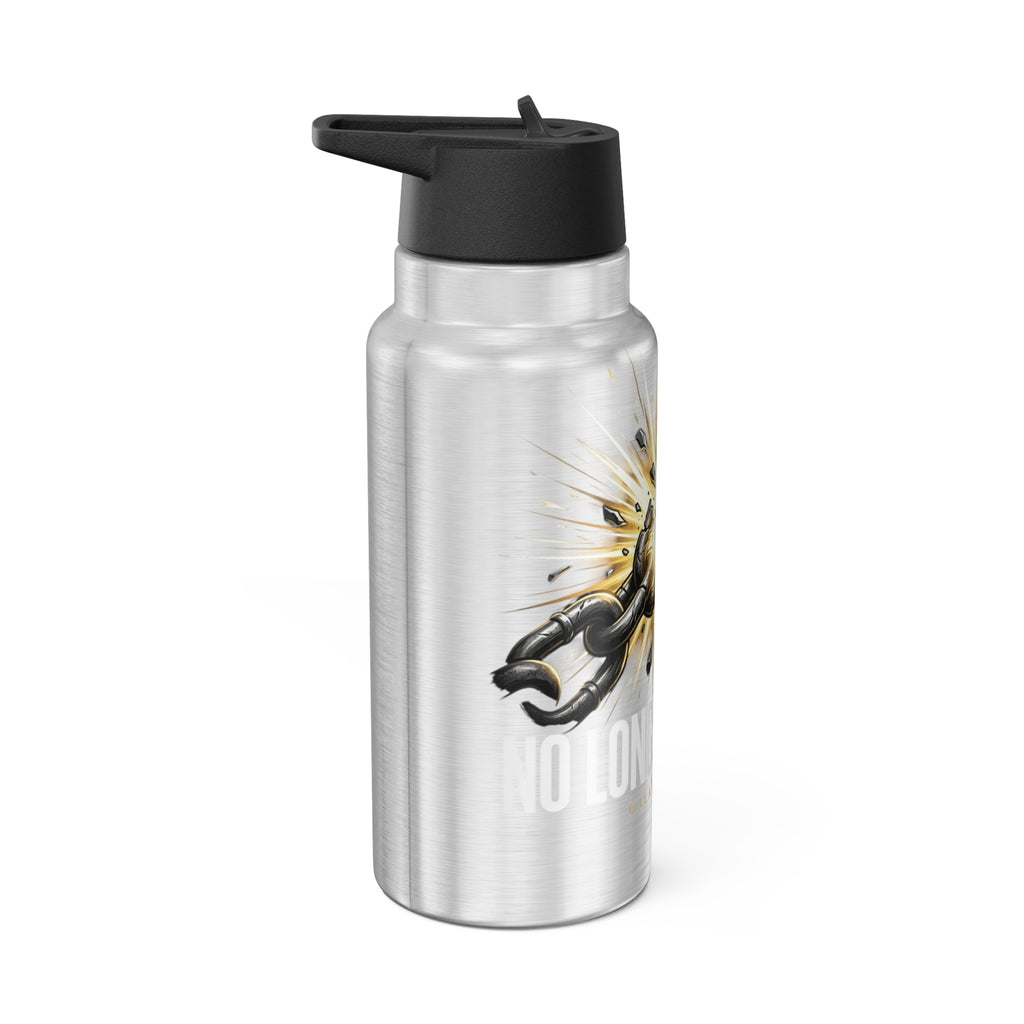 32oz Gator Tumbler — “No Longer Bound” Broken Chain Stainless Steel Water Bottle
