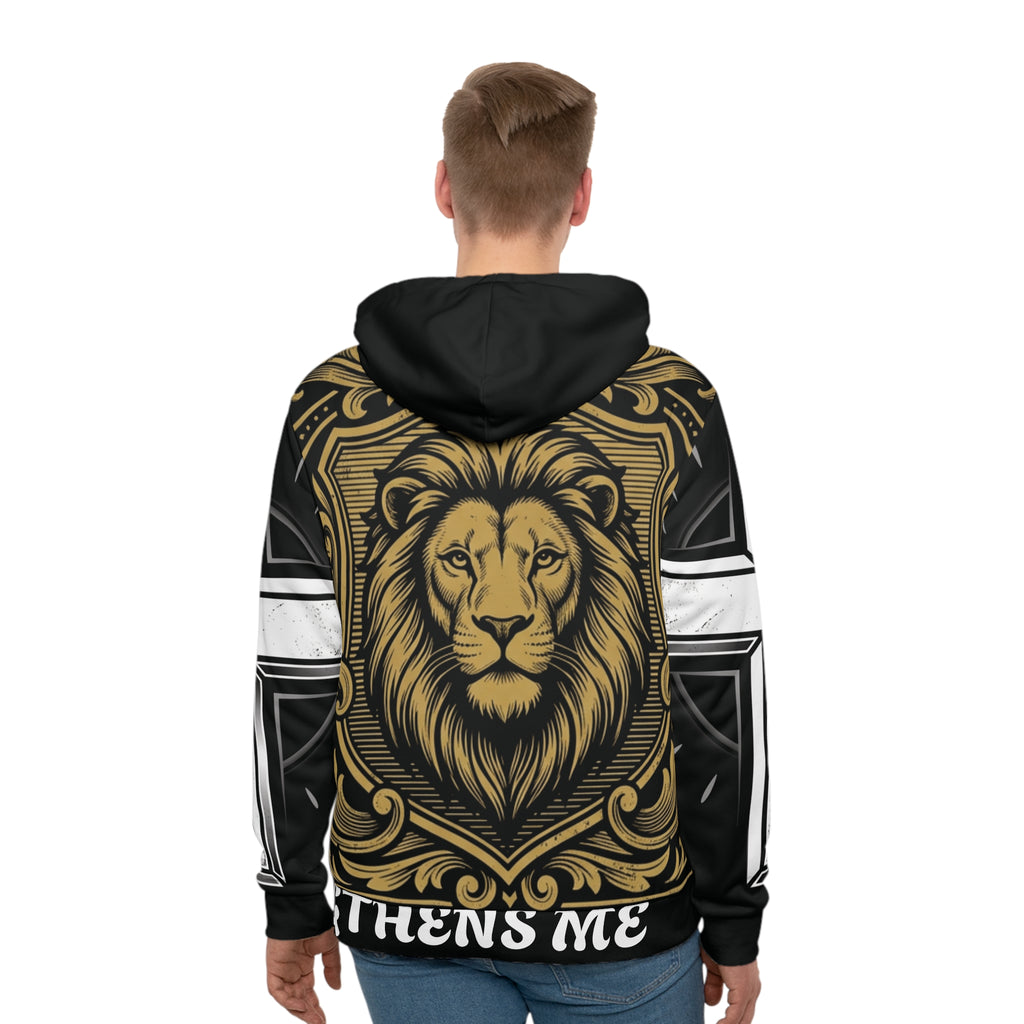 Jesus Strength Lion Hoodie — Christian Faith