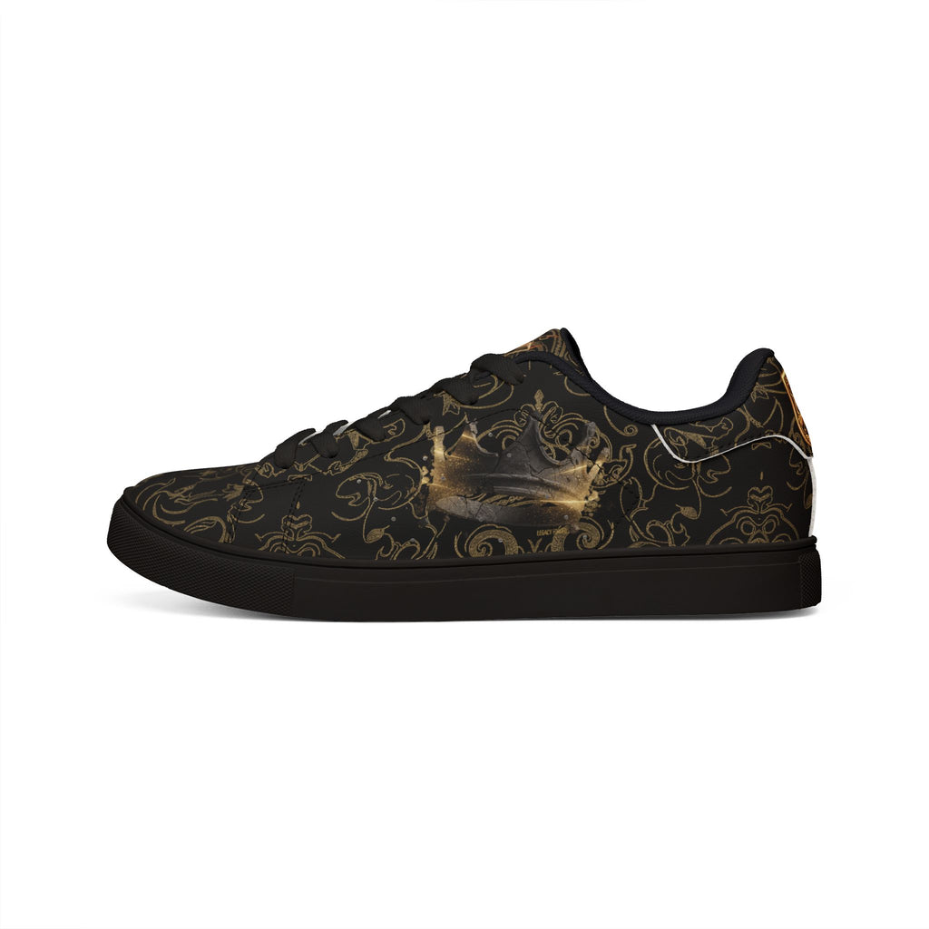 Walk Your Path Low-Tops — Dark Baroque Leather Sneakers LegacyForged™