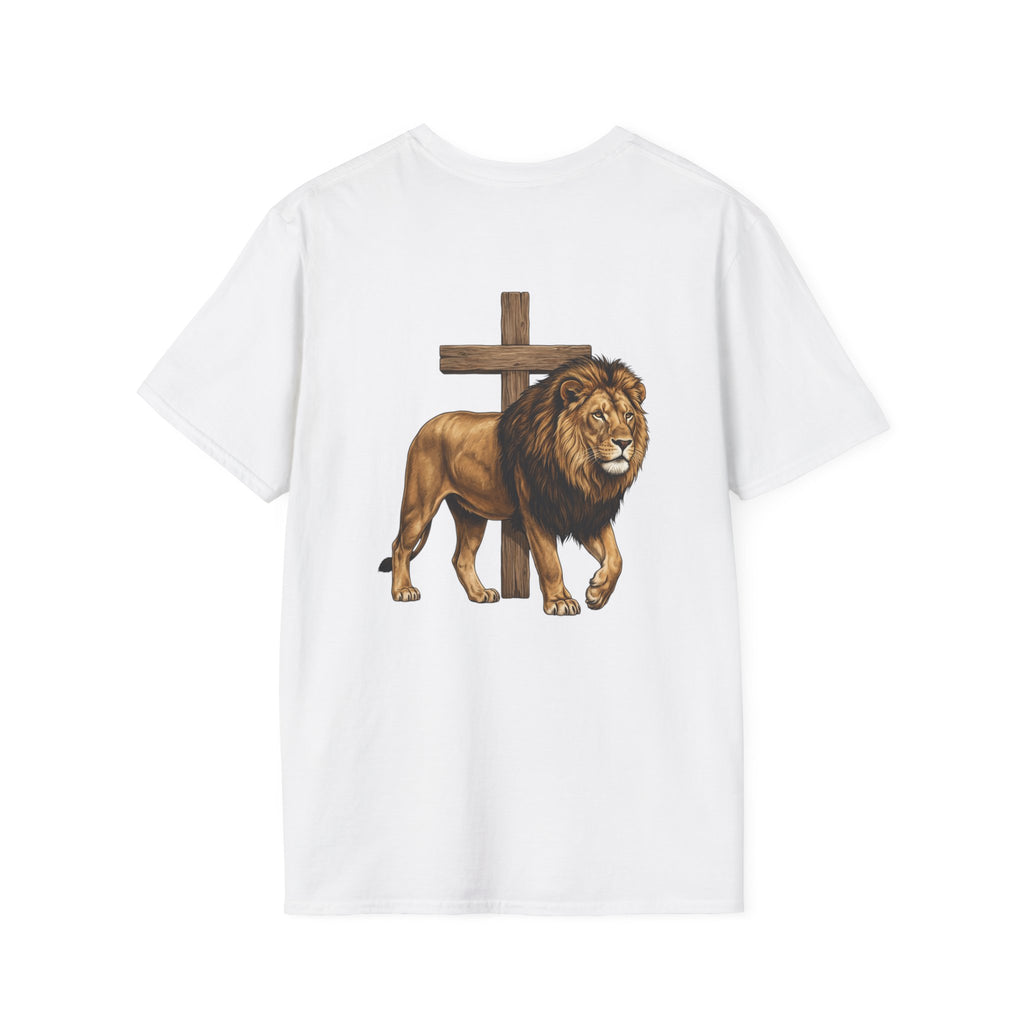 Lion and Cross T-Shirt — Christian Faith Graphic Tee
