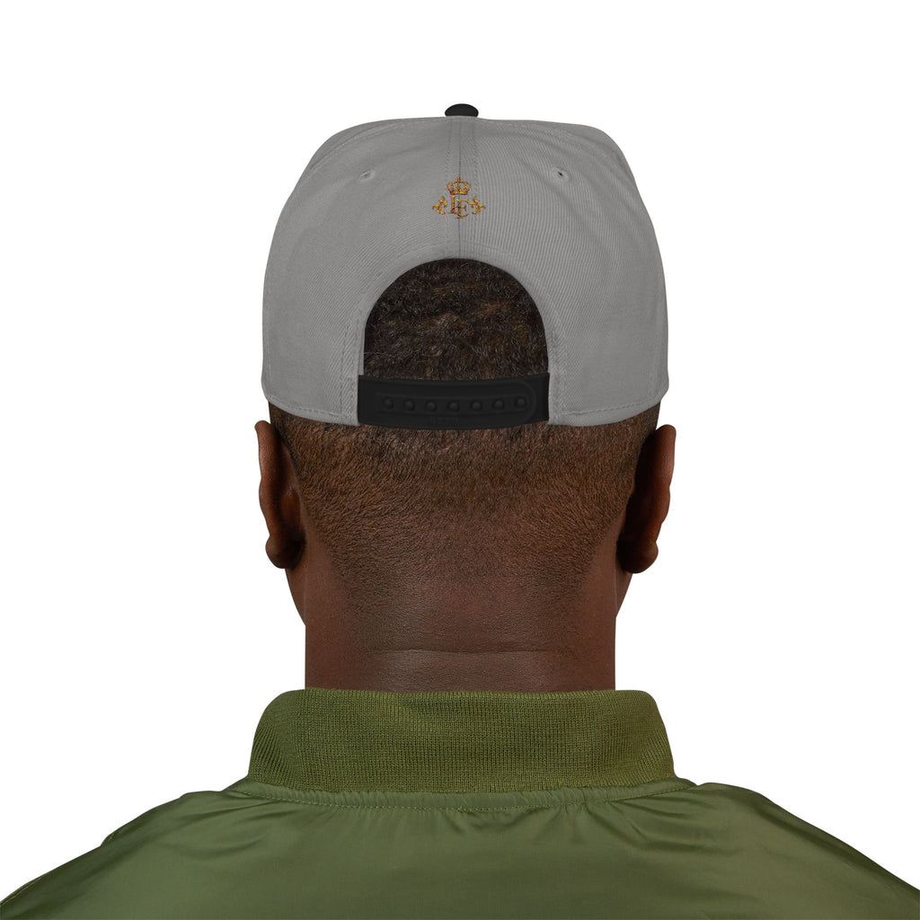 Embroidered Lion Crest Snapback Hat