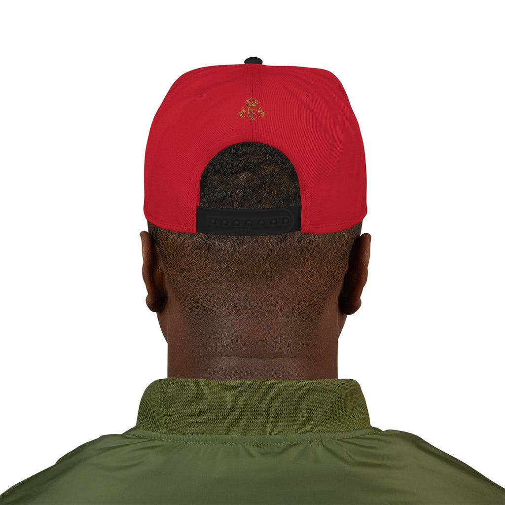 Embroidered Lion Crest Snapback Hat