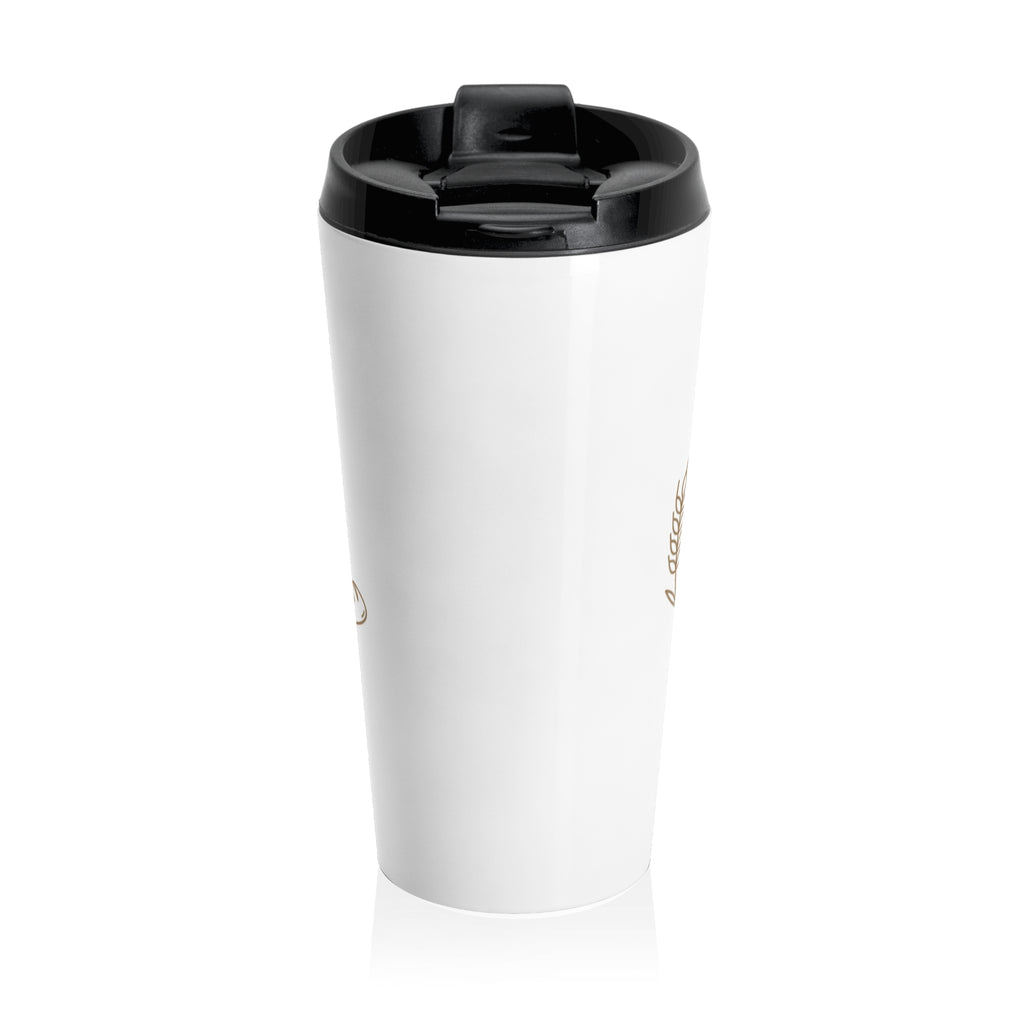 Matthew 6:11 Stainless Steel Travel Mug — "Give Us This Day Our Daily Bread" Inspirational Coffee Tumbler