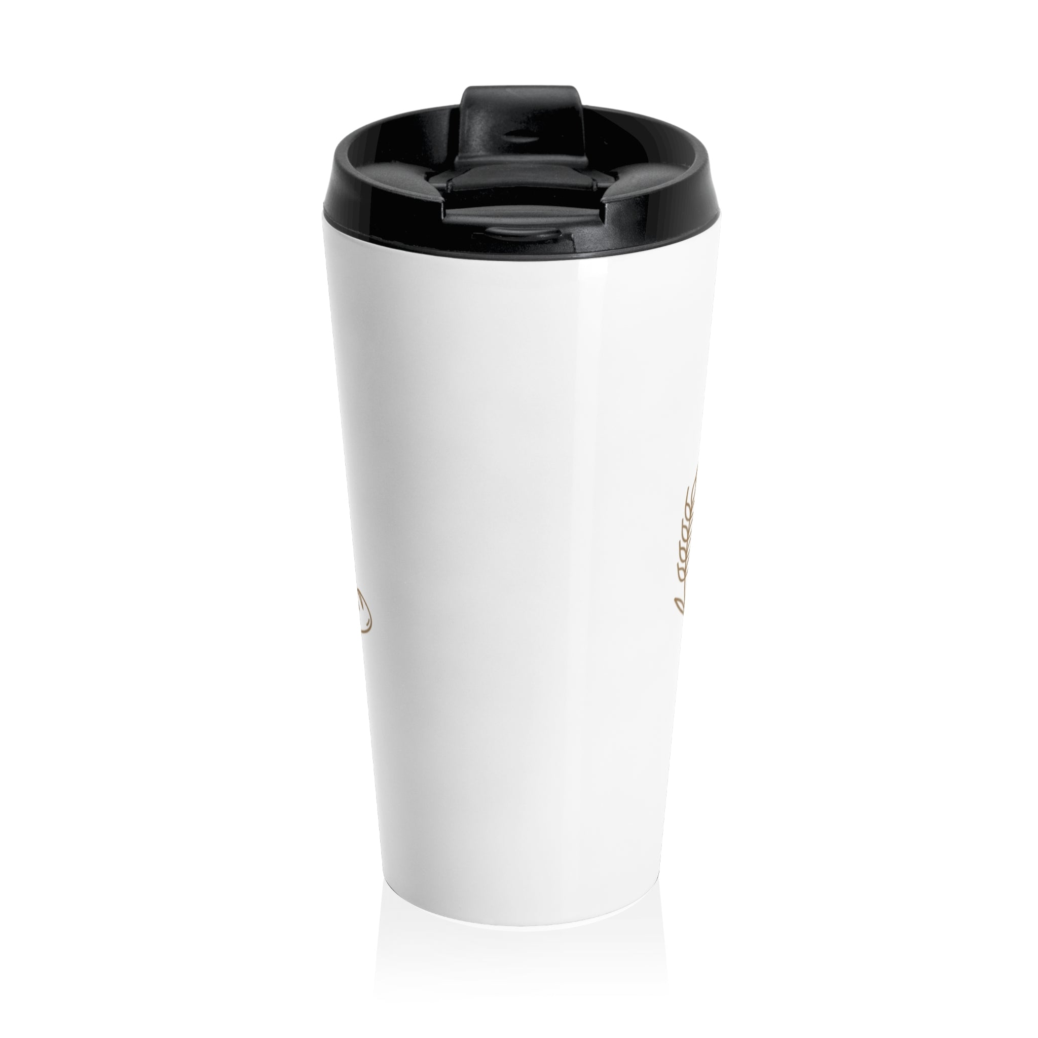 Matthew 6:11 Stainless Steel Travel Mug — "Give Us This Day Our Daily Bread" Inspirational Coffee Tumbler