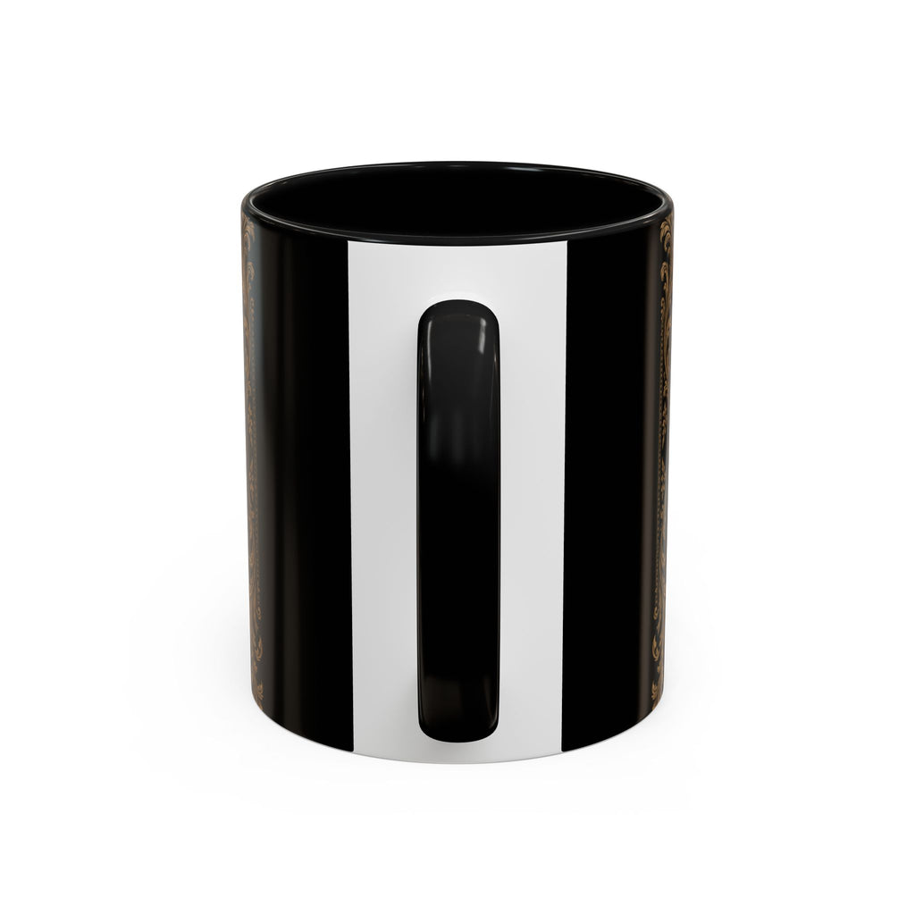 Train Like a King Coffee Mug — Lion Crown Motivational Black Tea Mug (11/15oz)