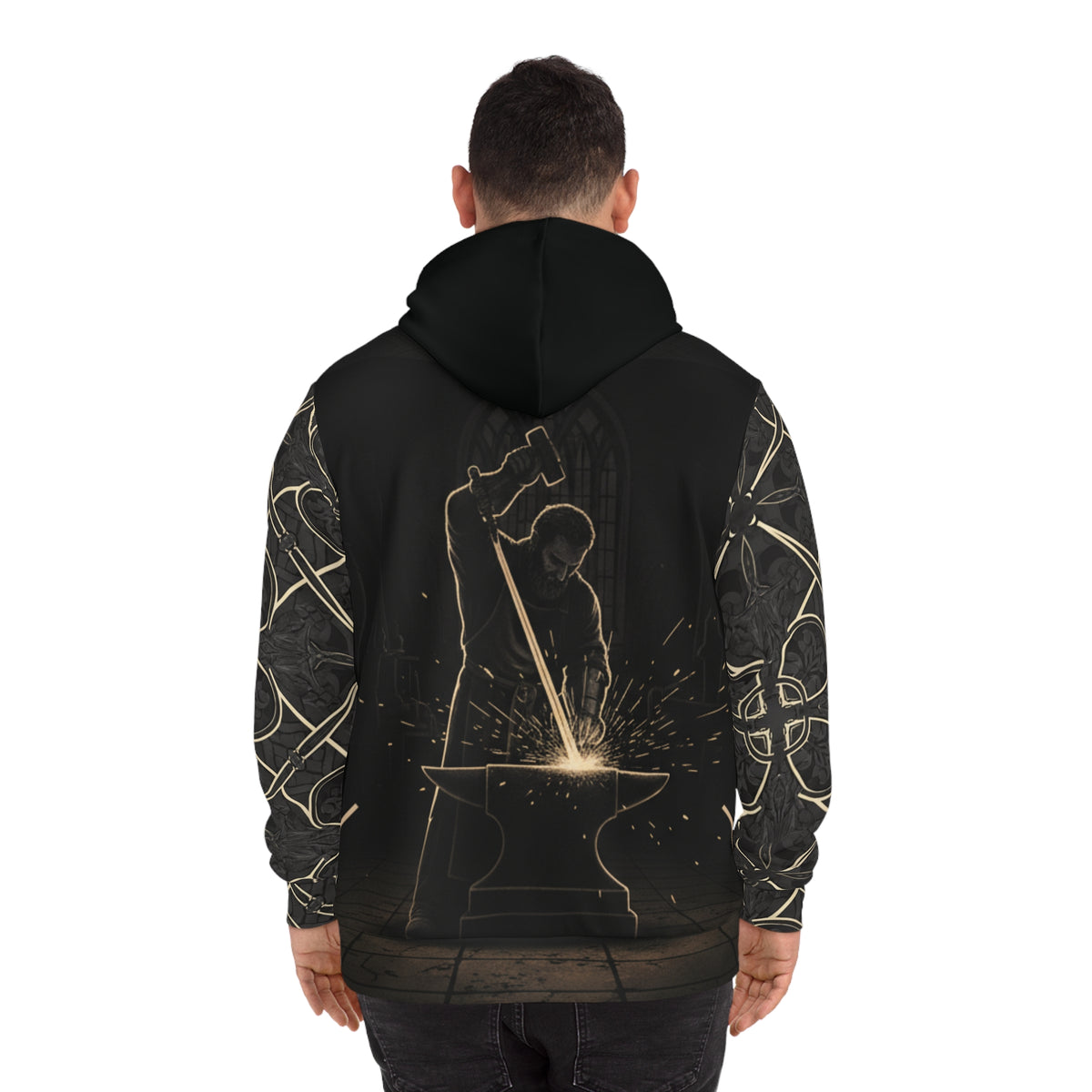 Blacksmith Forge Hoodie — Hammer & Anvil Fashion Hoodie LegacyForged™