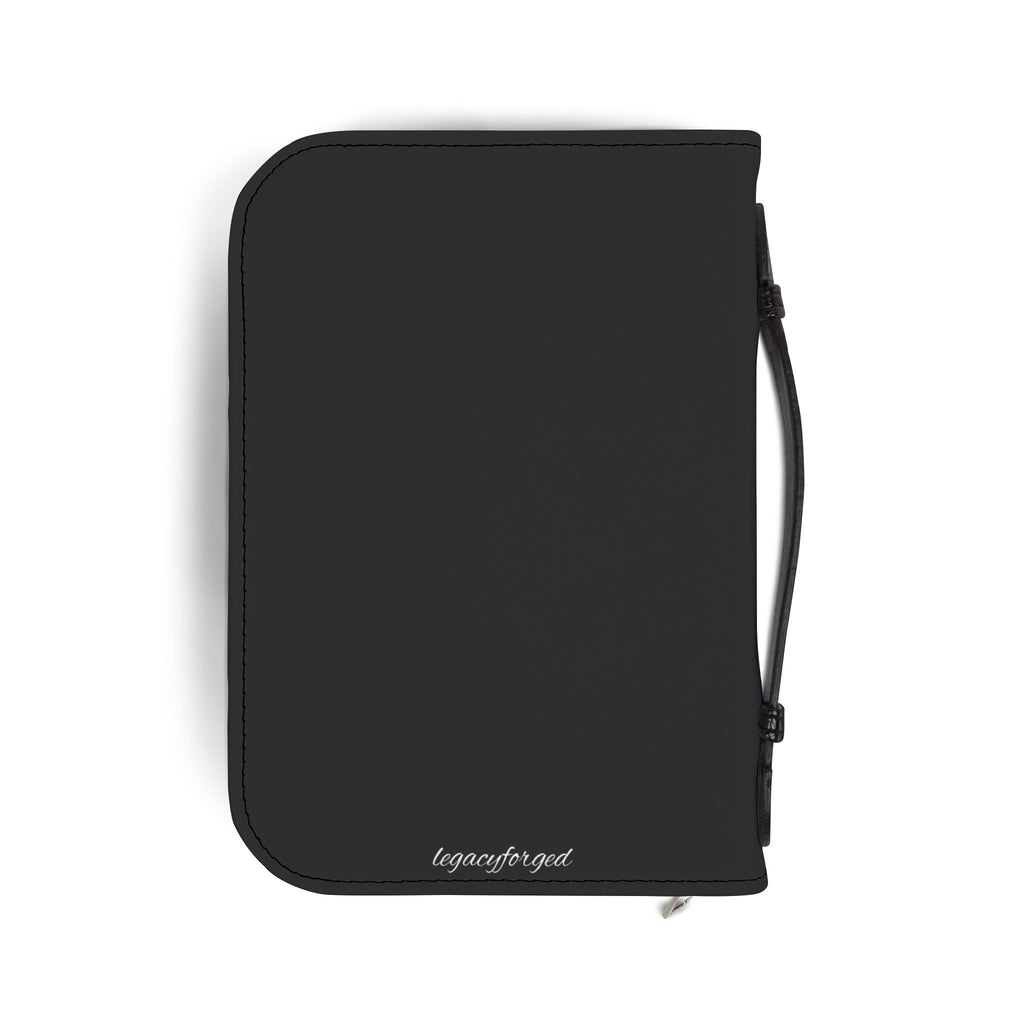 Bible Cover — "Pray • Prepare • Execute" Sword & Open Bible Zippered Cover LegacyForged™