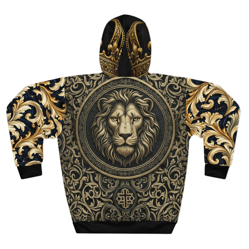 Lion Emblem Hoodie — "Be Bold as a Lion"