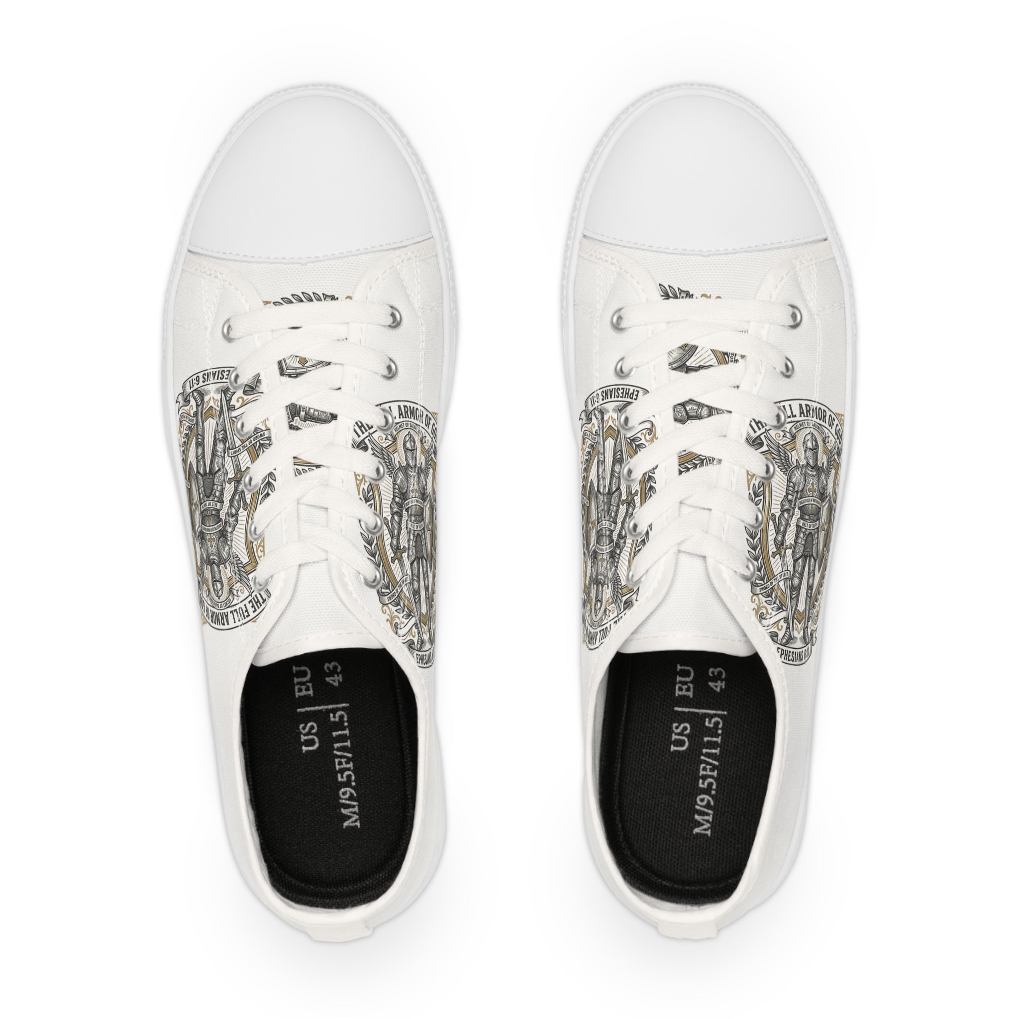 Armor of God Low Top Sneakers – Ephesians 6:11