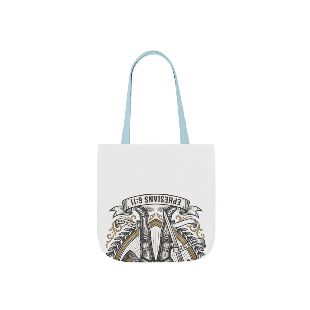 Canvas Tote - "The Full Armor of God" Knight Christian Tote Bag