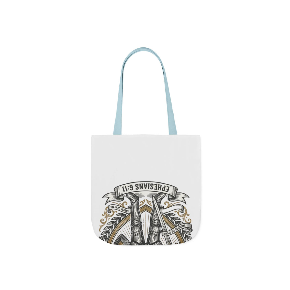 Canvas Tote - "The Full Armor of God" Knight Christian Tote Bag