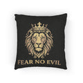 Woven Pillow — Regal Lion "Fear No Evil" Decorative Pillow