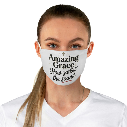 Amazing Grace "How Sweet the Sound" Face Mask — Christian Faith Fabric Mask