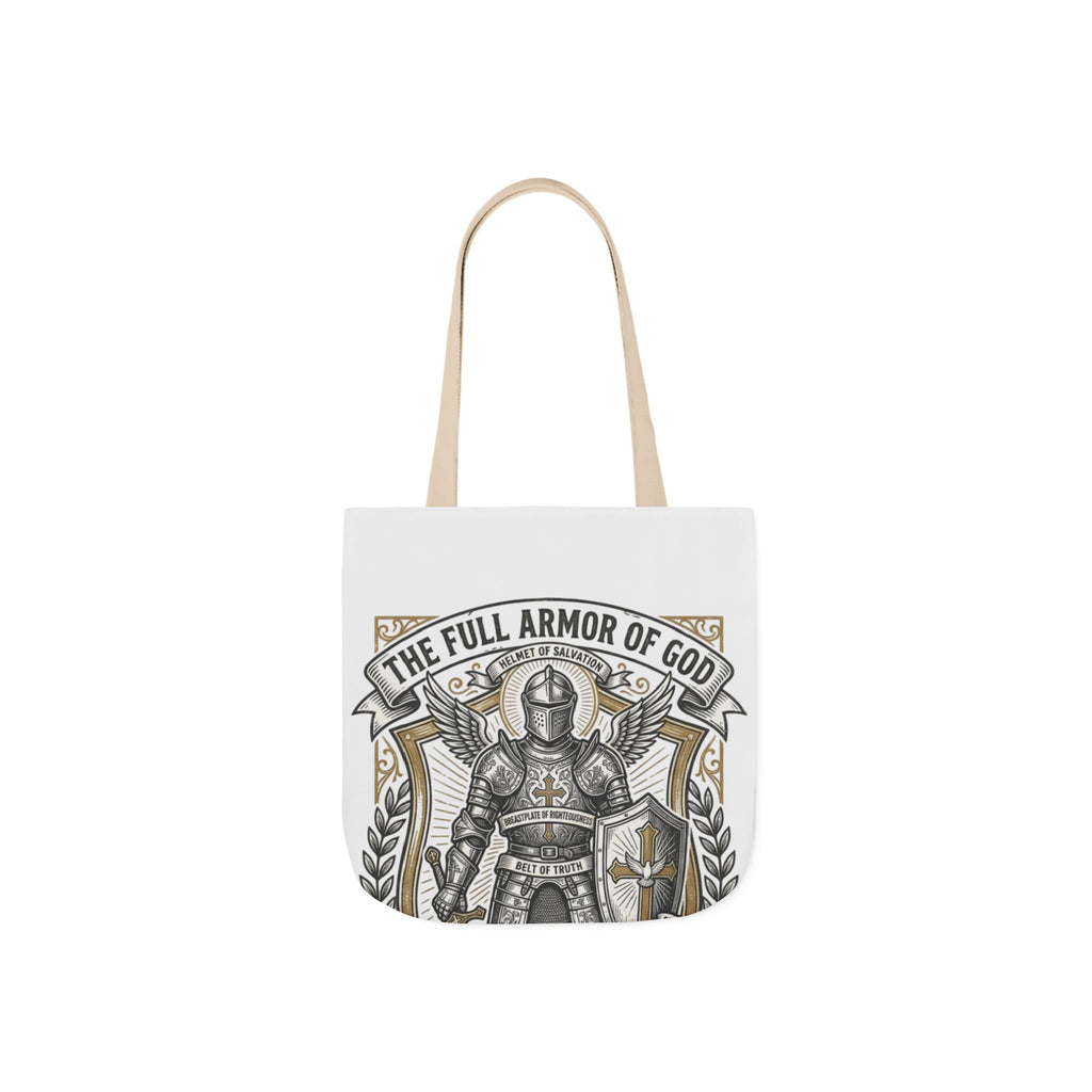 Canvas Tote - "The Full Armor of God" Knight Christian Tote Bag