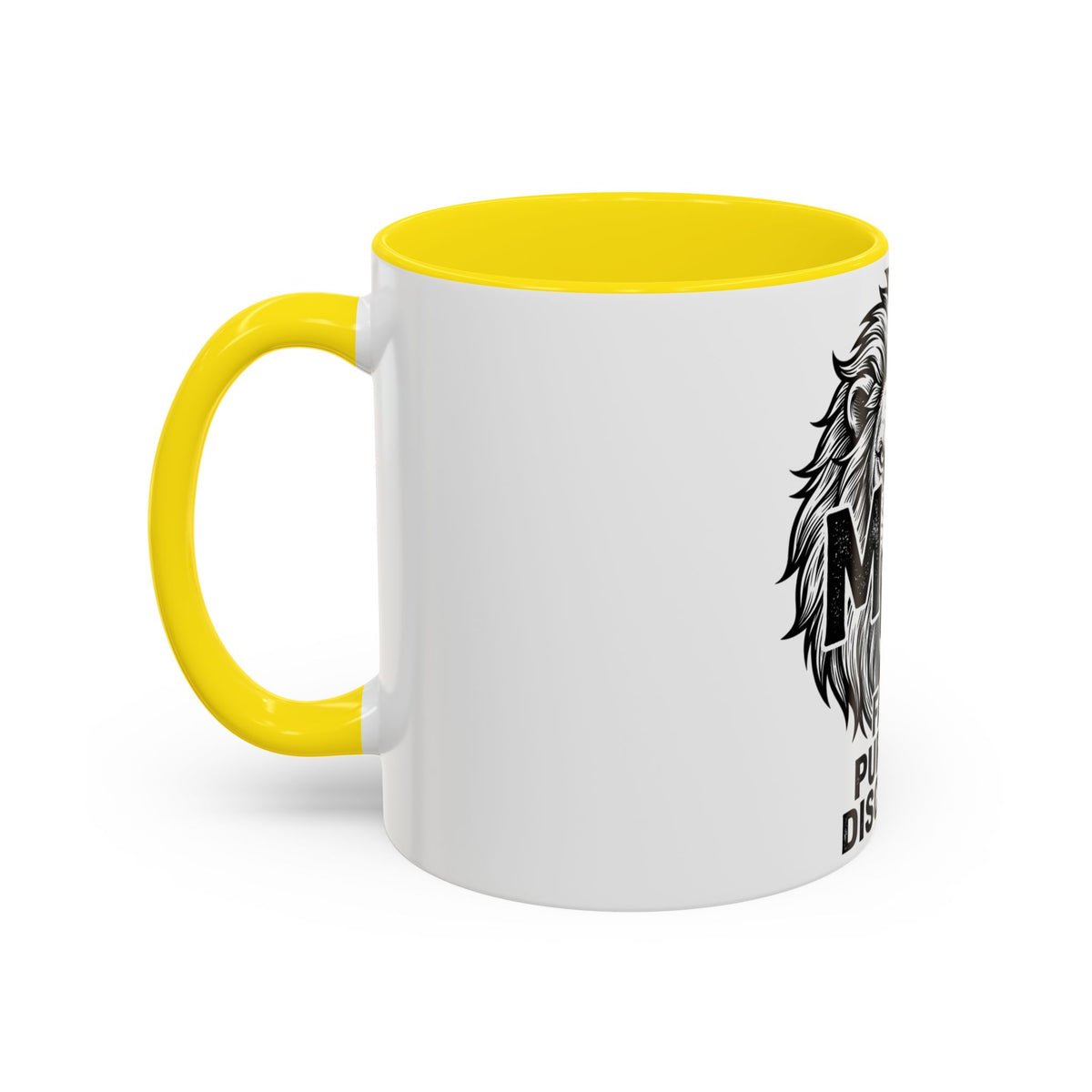 Lion Coffee Mug - Faith Purpose Discipline Inspirational Accent Mug (11/15oz)