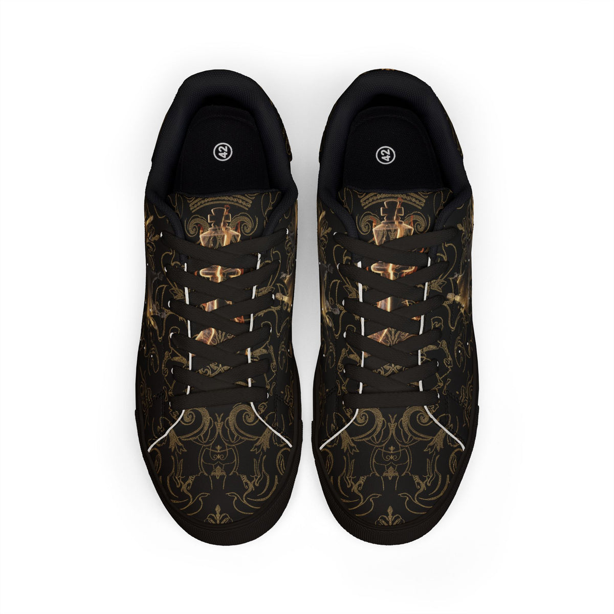 Walk Your Path Low-Tops — Dark Baroque Leather Sneakers LegacyForged™