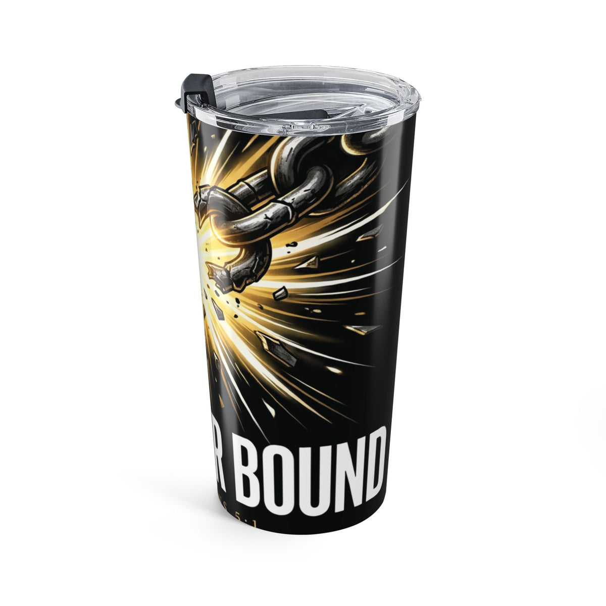 Tumbler — “Longer Boot” Break Chains Design 20oz Insulated Travel Mug