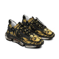 Lion Graphic Mesh Sneakers — Men's Bold Athletic Shoes